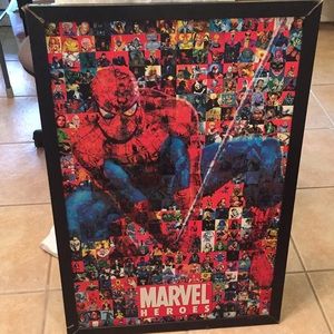 🔥 FRAMED MARVEL WOOD POSTER 🔥